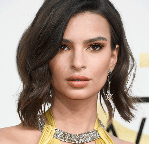 make sombra laranja Emily Ratajkowski