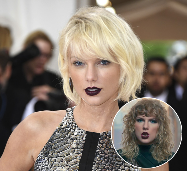 Taylor Swift de cabelo platinado