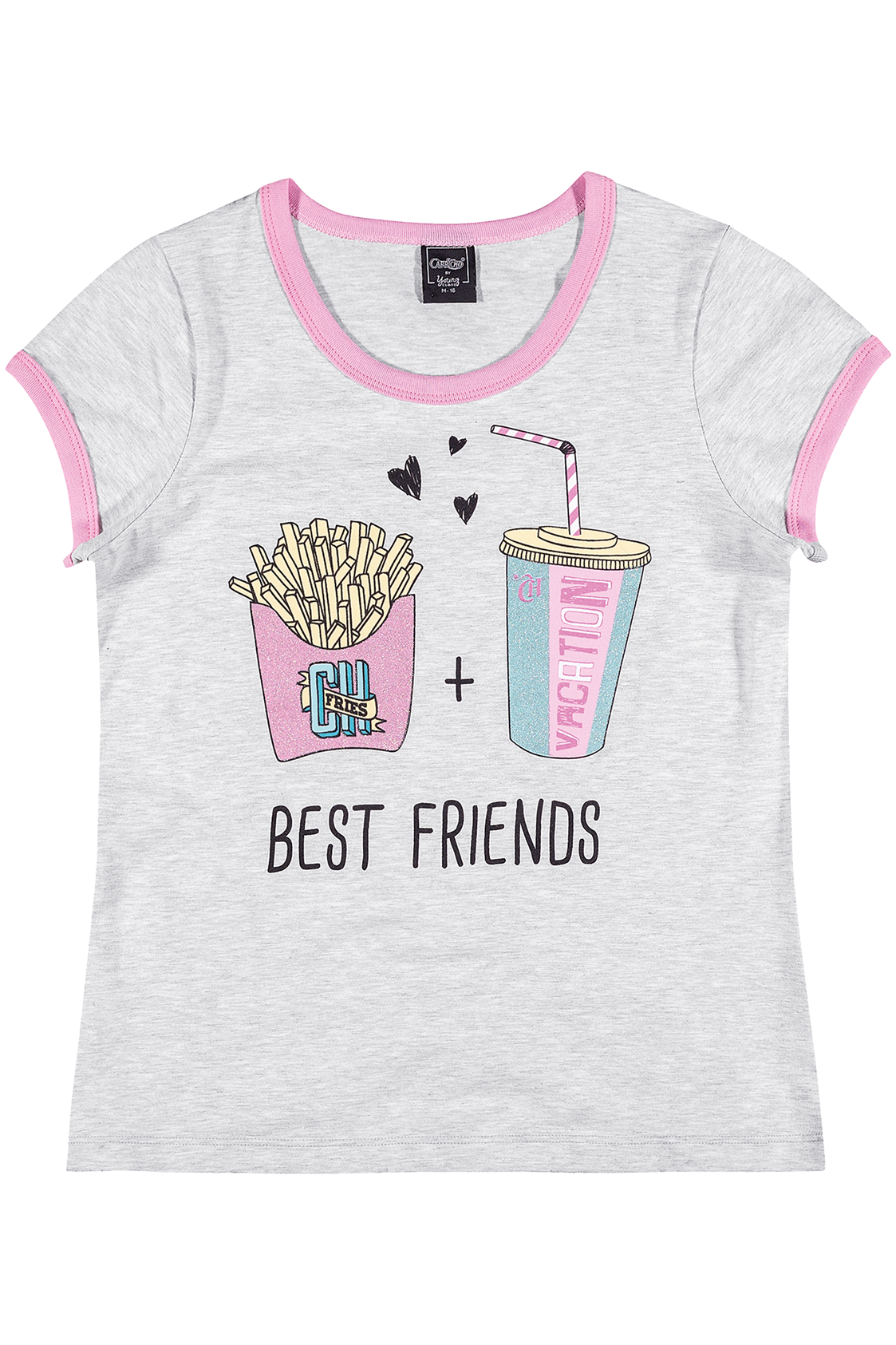 Blusa Best Friends Cinza_Young Class_CAPRICHO