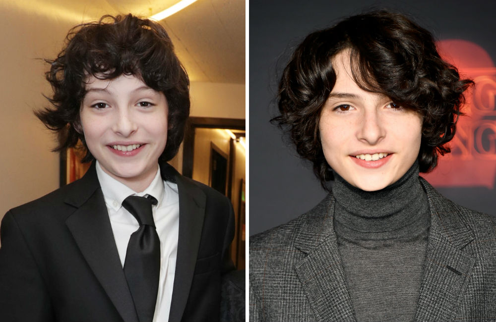 Finn Wolfhard na premiere da 1a e 2a temporada de Stranger Things