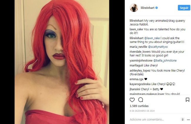 lili-reinhart-jessica-rabbit-maquiagem-halloween