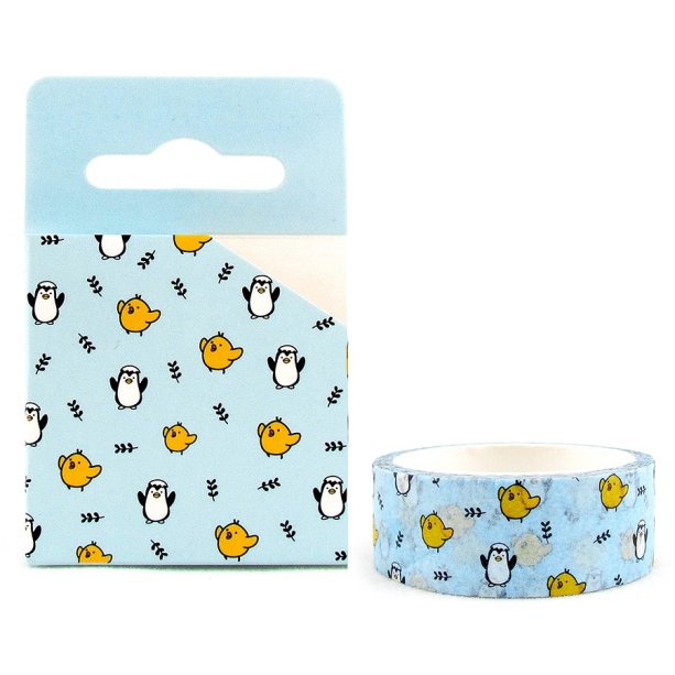 Washi tape <a href="https://www.fancygoods.com.br/p/3819/fita-decorativa-washi-tape---galapagos-friends-verde-agua">Fancy Goods</a> (R$ 8,50*).