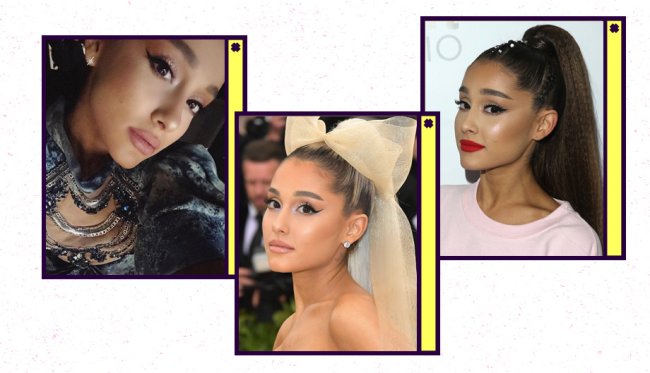 Maquiagens do signo de Câncer: Ariana Grande usa delineado gatinho