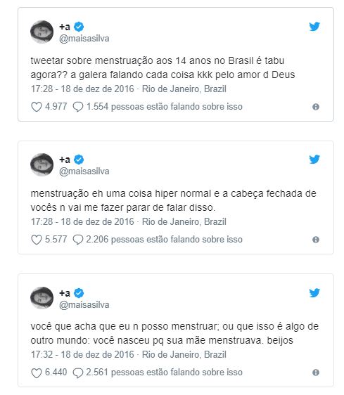 tuítes-maisa-silva-menstruação tuítes-maisa-silva-menstruação