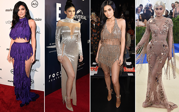 2017- no red carpet: Kylie Jenner grávida? Este foi um dos grandes ~mistérios~ de 2017! Ela sumiu dos grandes eventos, mas ainda assim conseguiu se destacar por seus look baphônicos de red carpet – tá, e também por esta produção roxa que dividiu opiniões!