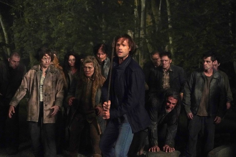 Sam no primeiro episódio da 15ª e última temporada de Supernatural