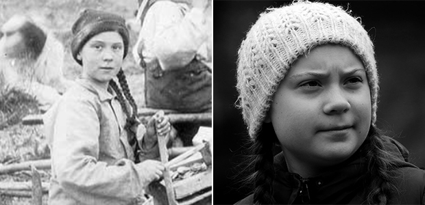 Teoria da conspiração diz que Greta Thunberg aparece em foto de 1898. Quê?