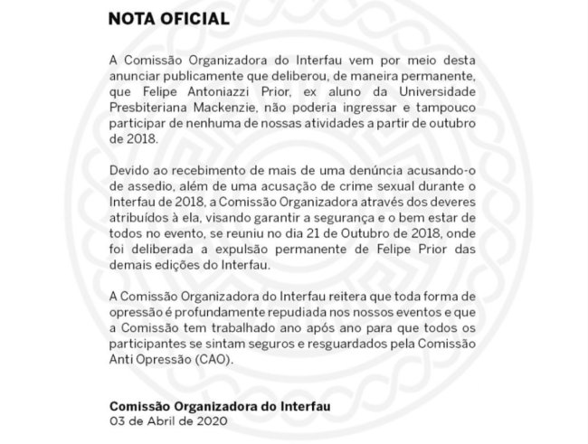 BBB20: Felipe Prior tem duas acusações de estupro contra ele, diz revista