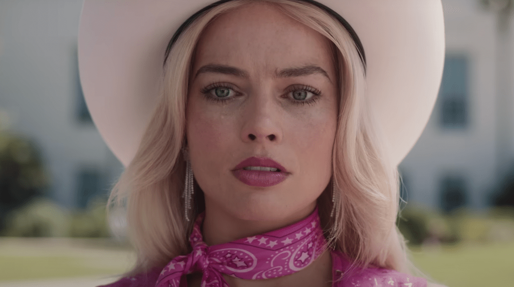 margot robbie barbie chorando