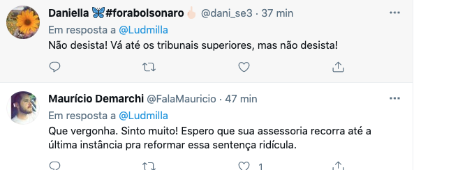 Internautas pedem que a cantora recorra na justiça