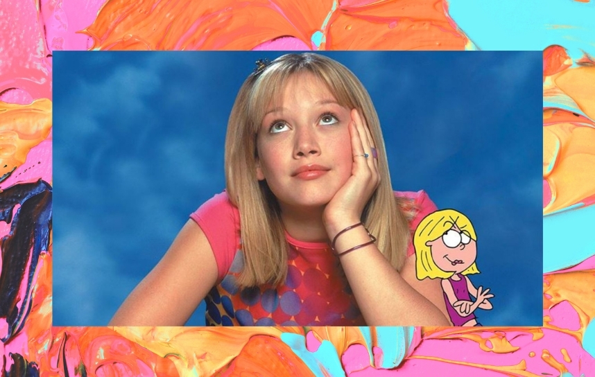 Lizzie Mcguire olhando para cima