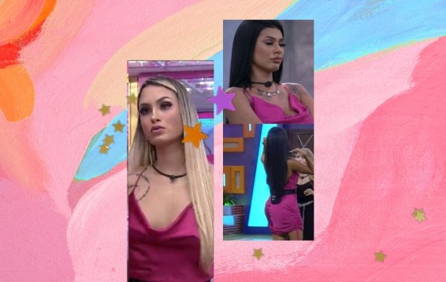 Sarah com o vestido de cetim da Pocah Sarah com o vestido de cetim da Pocah