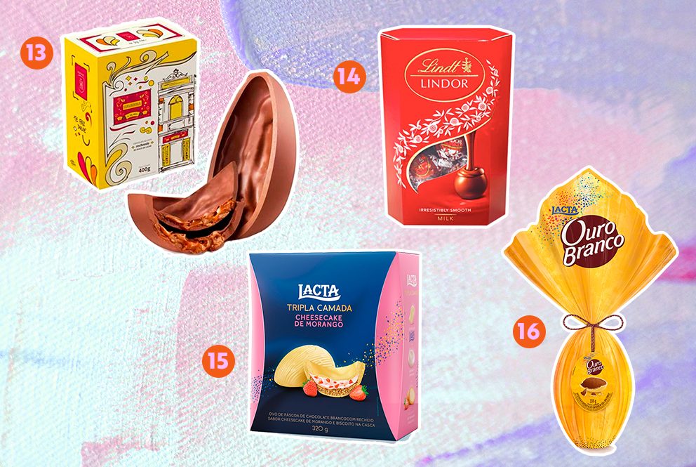 Ovos e chocolates para Páscoa