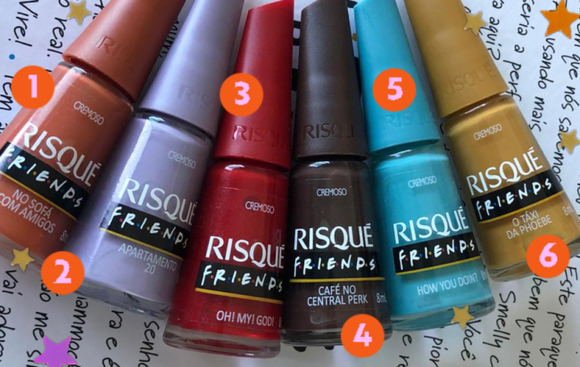 Coleção de esmaltes Risqué inspirada em Friends