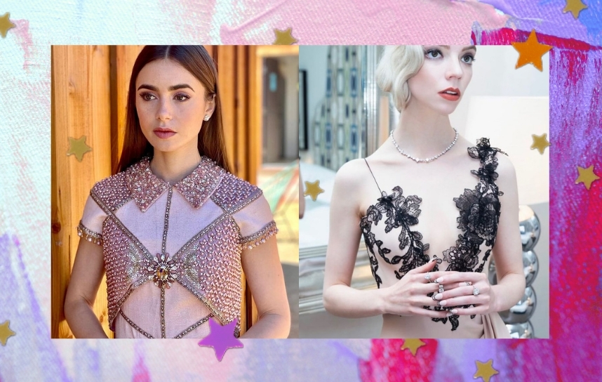 Lily Collins e Anya Taylor-Joy prontas para o SAG Awards