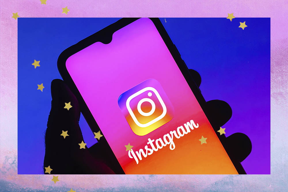 Imagem de tela de celular com aplicativo de Instagram aberto