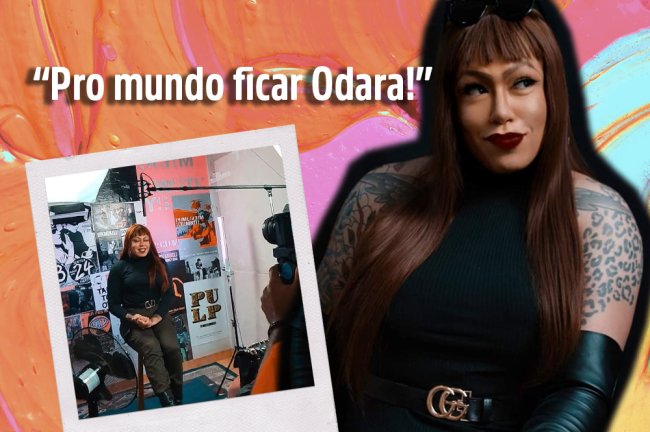 Pode até não parecer, mas estas 10 frases transbordam transfobia Foto da ativista Odara Soares. Ela tem o cabelo comprido, castanho, usa franja e usa uma make retrô