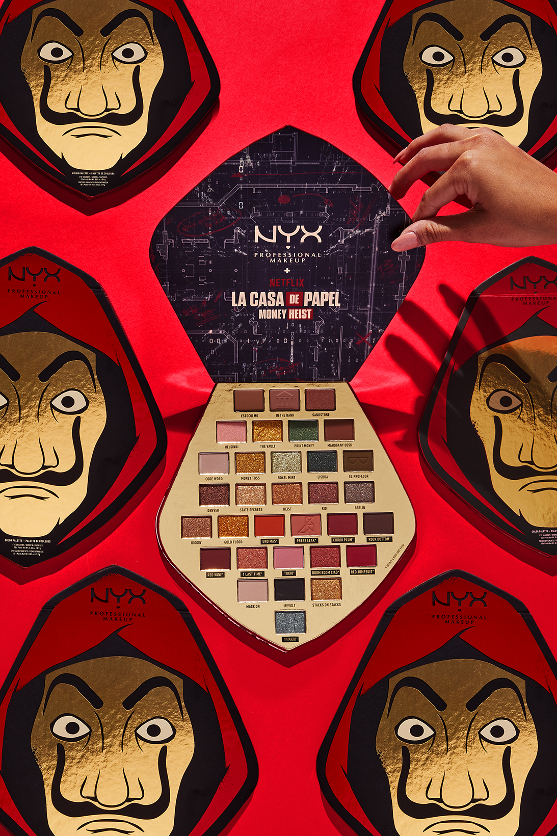 Paleta de sombras da NYX inspirada em La Casa de Papel