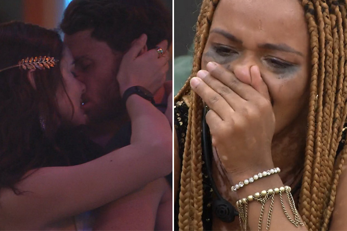 Lucas e Eslovênia trocam beijos e Natália entra em crise no Big Brother Brasil 22