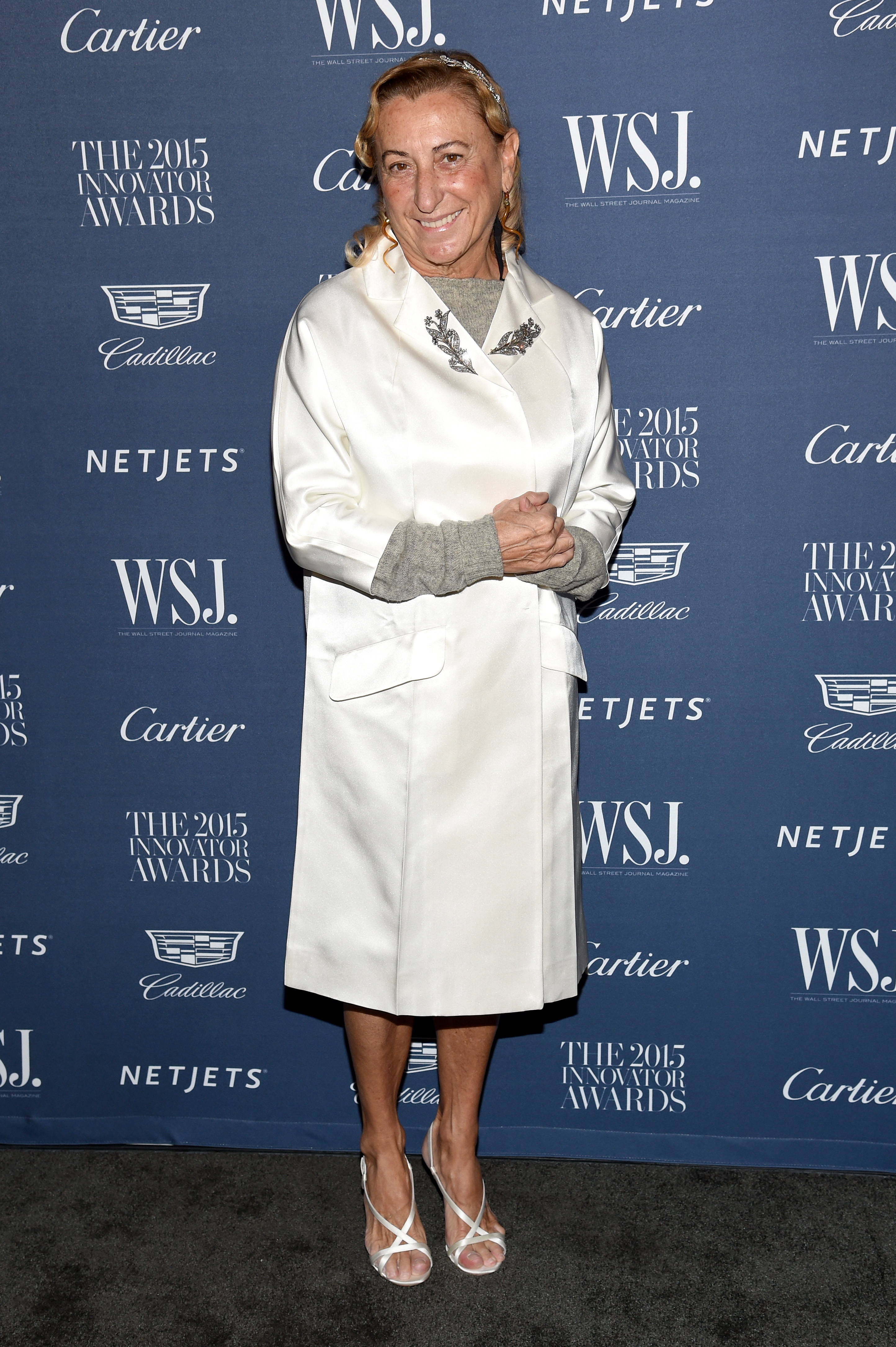 Miuccia Prada no WSJ. Magazine Innovator Awards em 2015, em Nova York