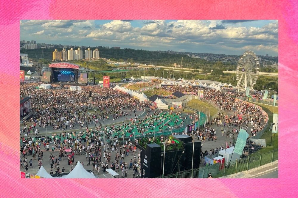 Visão panorâmica do Lollapalooza Brasil.