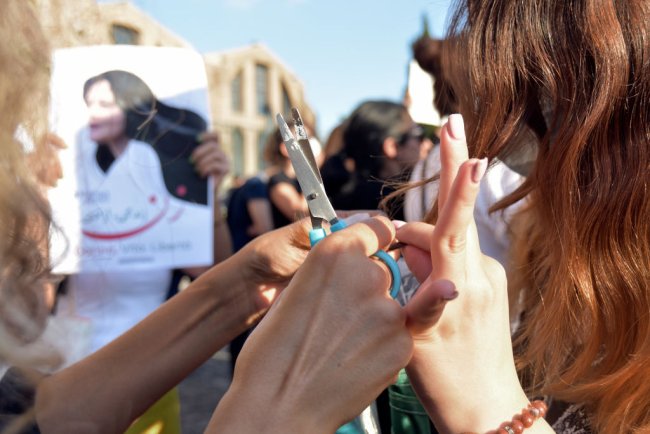 Demonstration By Iranian Students In Italy Against The Iranian Government