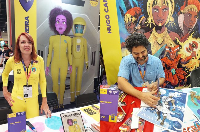 Alice Pereira e Hugo Canuto na CCXP22