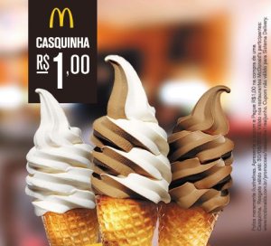 Casquinha do McDonald's a um real