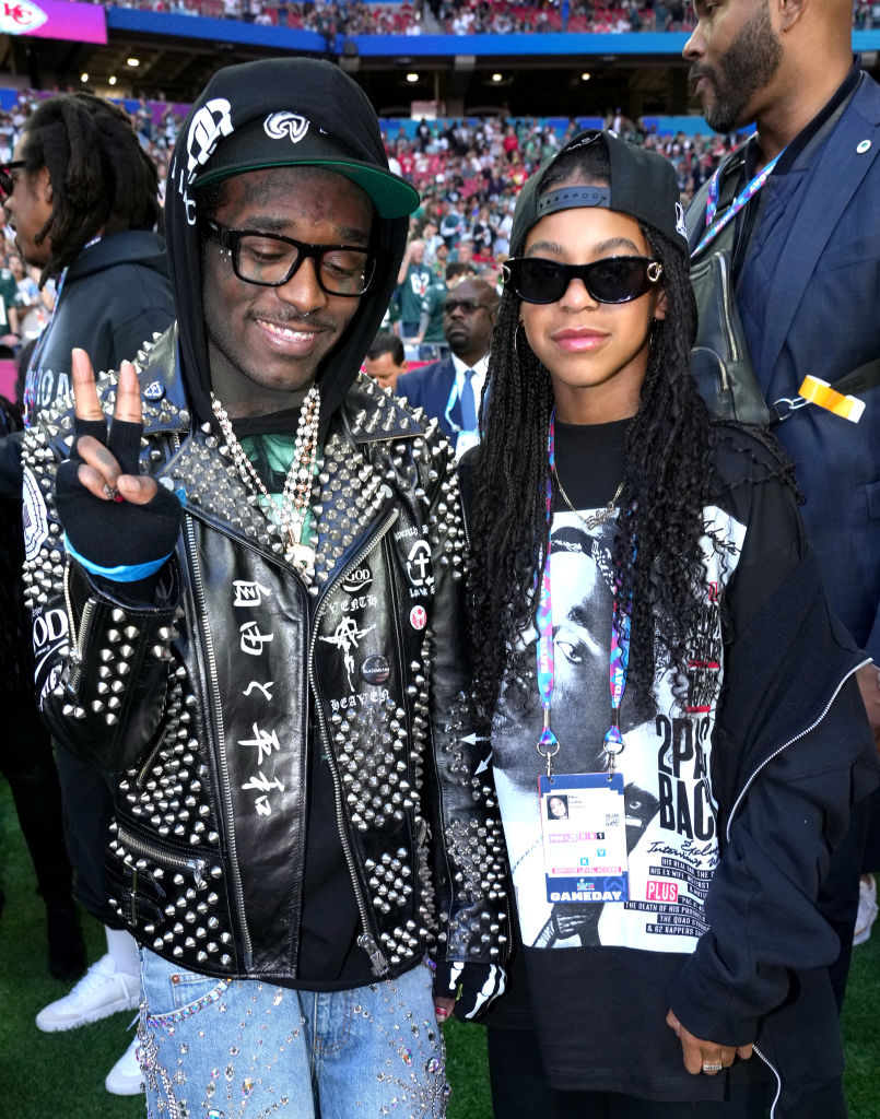Super Bowl LVII Pregame Uzi Vert e Blue Ivy Carter no Super Bowl 2023