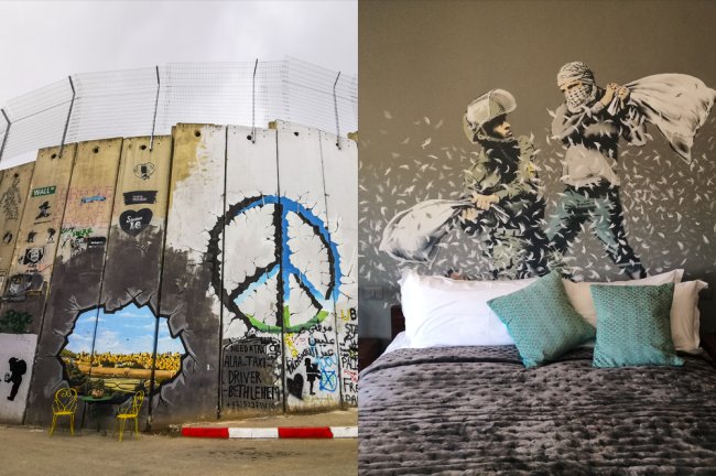 Hotel do Banksy na Cisjordânia Hotel do Banksy na Cisjordânia