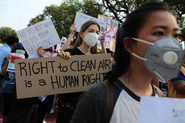 Não é de hoje que protestos ambientais são realizados na Tailândia. 