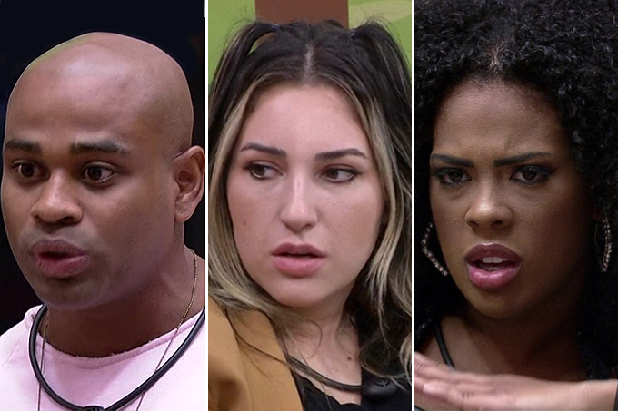 Cezar Black, Amanda e Marvvila, do Big Brother Brasil 23