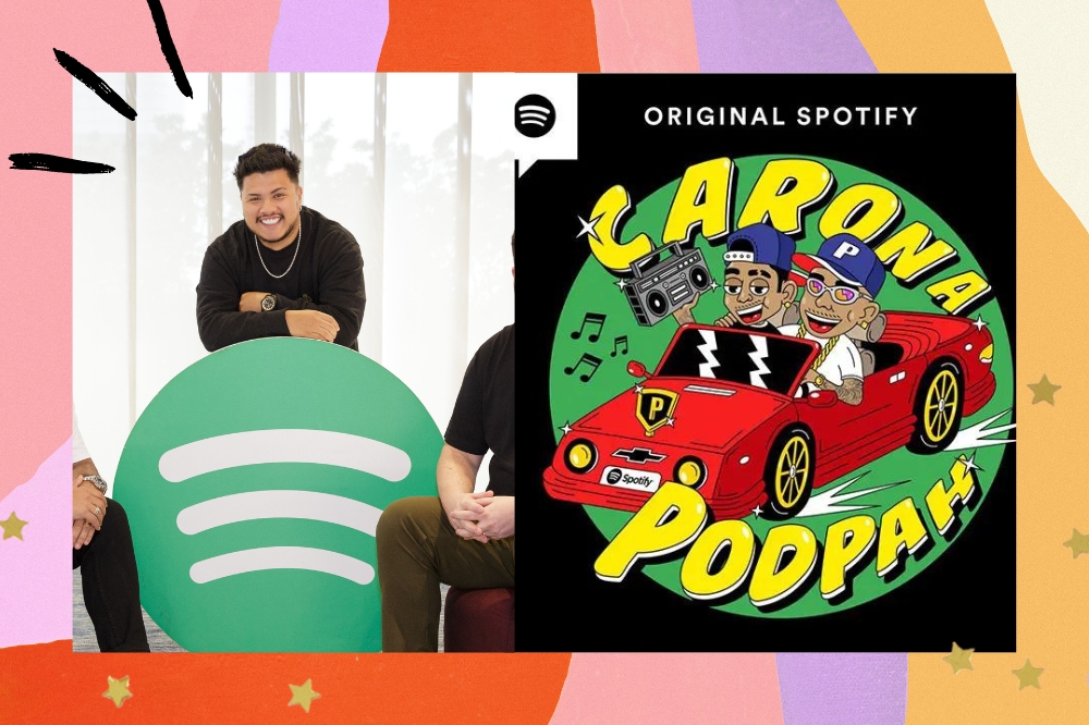 foto do apresentador mítico com o logo do spotify