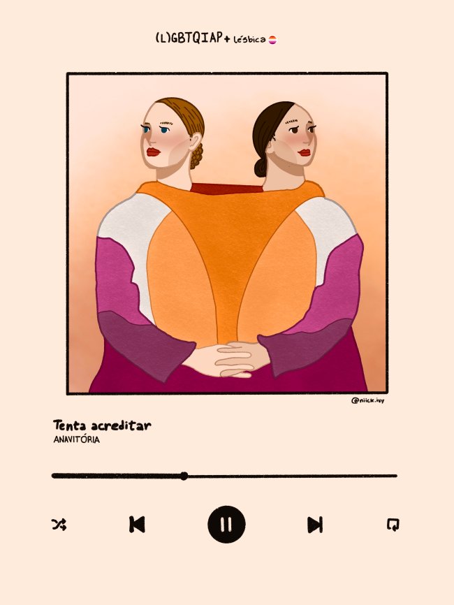 anavitoria Desenho de duas garotas usando um mesmo casaco