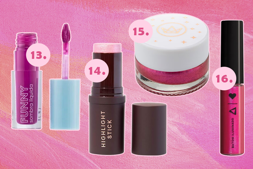 cor-de-rosa-barbie-04 Produtos de beleza cor-de-rosa para criar visual Barbie. Montagem em fundo rosa