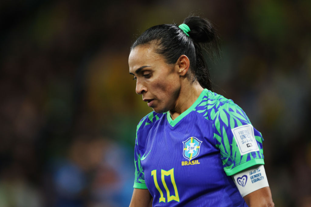 Jamaica v Brazil: Group F – FIFA Women’s World Cup Australia & New Zealand 2023 Marta em jogo da Copa do Mundo Feminina contra a Jamaica
