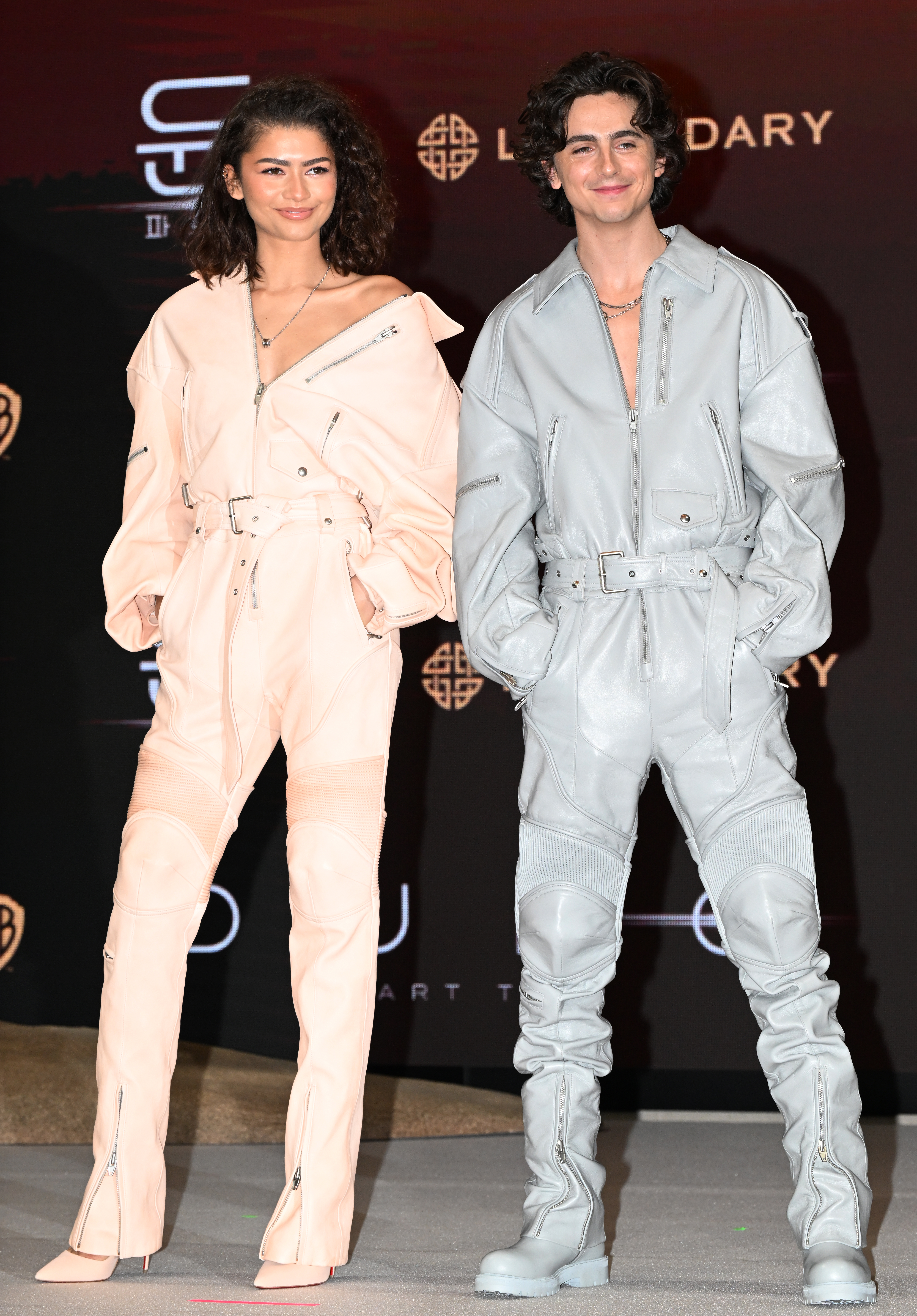 The Movie ‘Dune: Part Two’ Press Conference in Seoul Zendaya Coleman e Timothée Chalamet na coletiva de imprensa de Duna 2 em Seoul, na Coréia do Sul