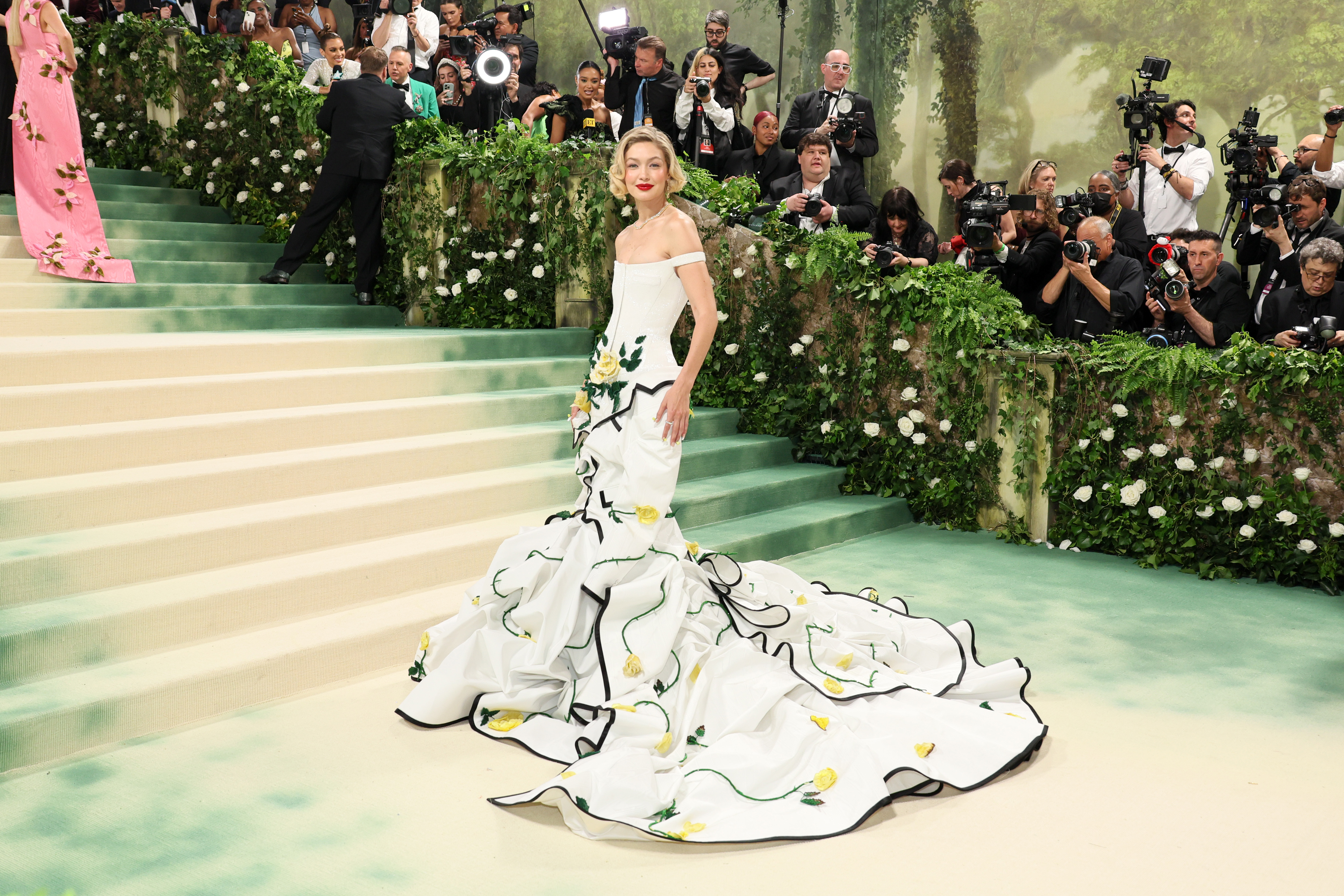 NEW YORK, NEW YORK - MAY 06: Gigi Hadid attends The 2024 Met Gala Celebrating "Sleeping Beauties: Reawakening Fashion" at The Metropolitan Museum of Art on May 06, 2024 in New York City. (Photo by Dia Dipasupil/Getty Images)