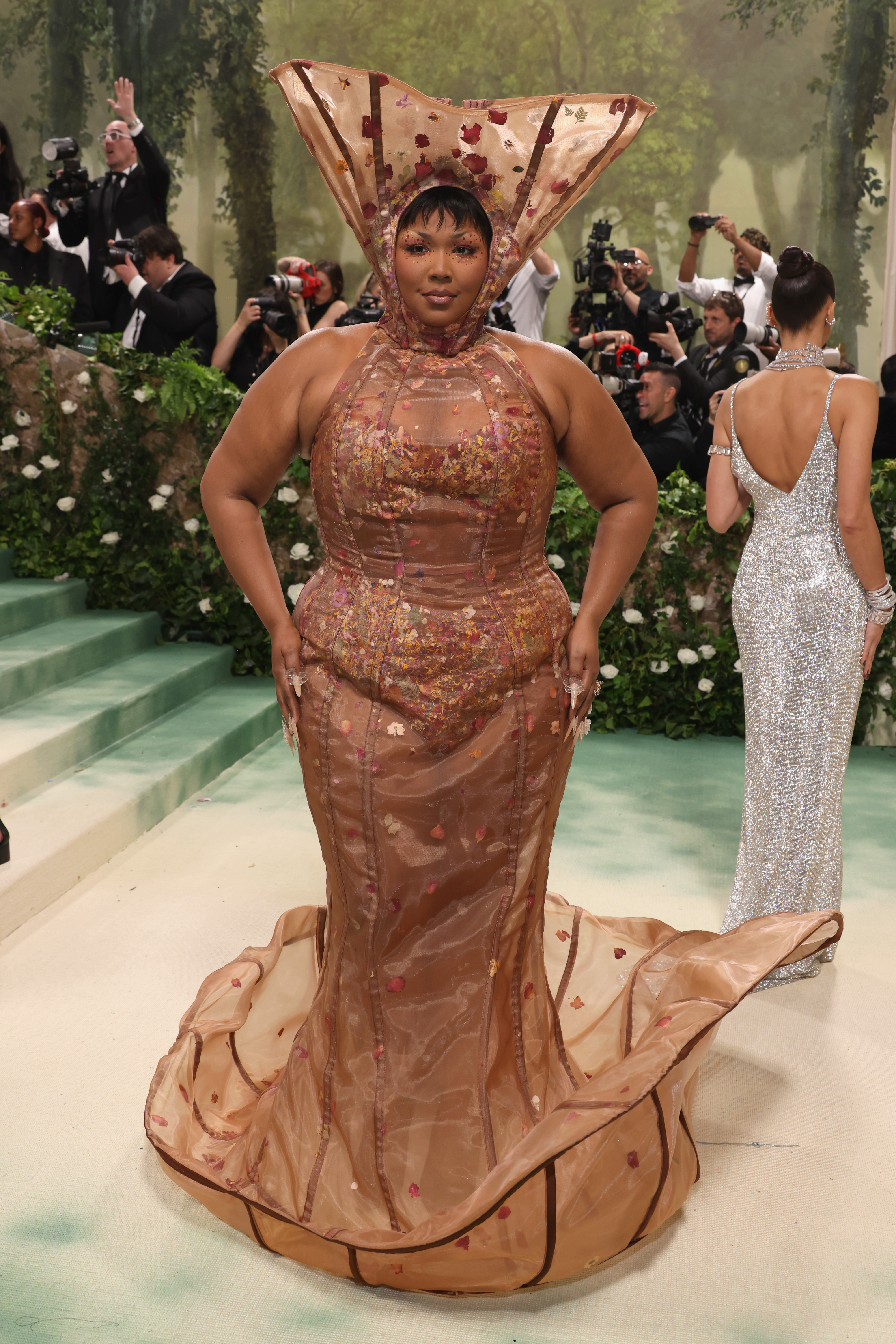 Lizzo no tapete do Met Gala 2024 Lizzo no tapete do Met Gala 2024