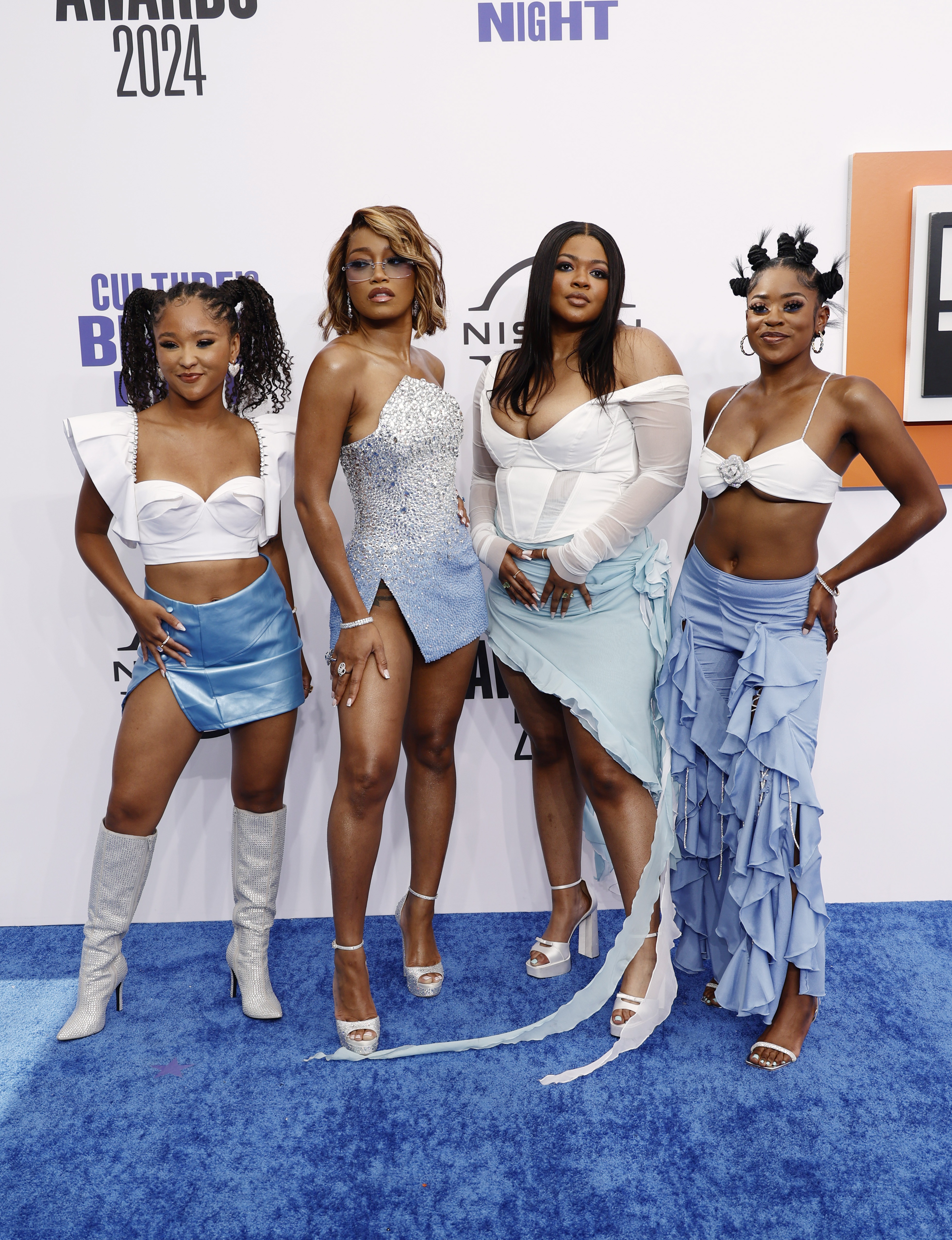 Monét, Keke Palmer, Sade e Lashay, do Diva Gurl, no BET Awards 2024