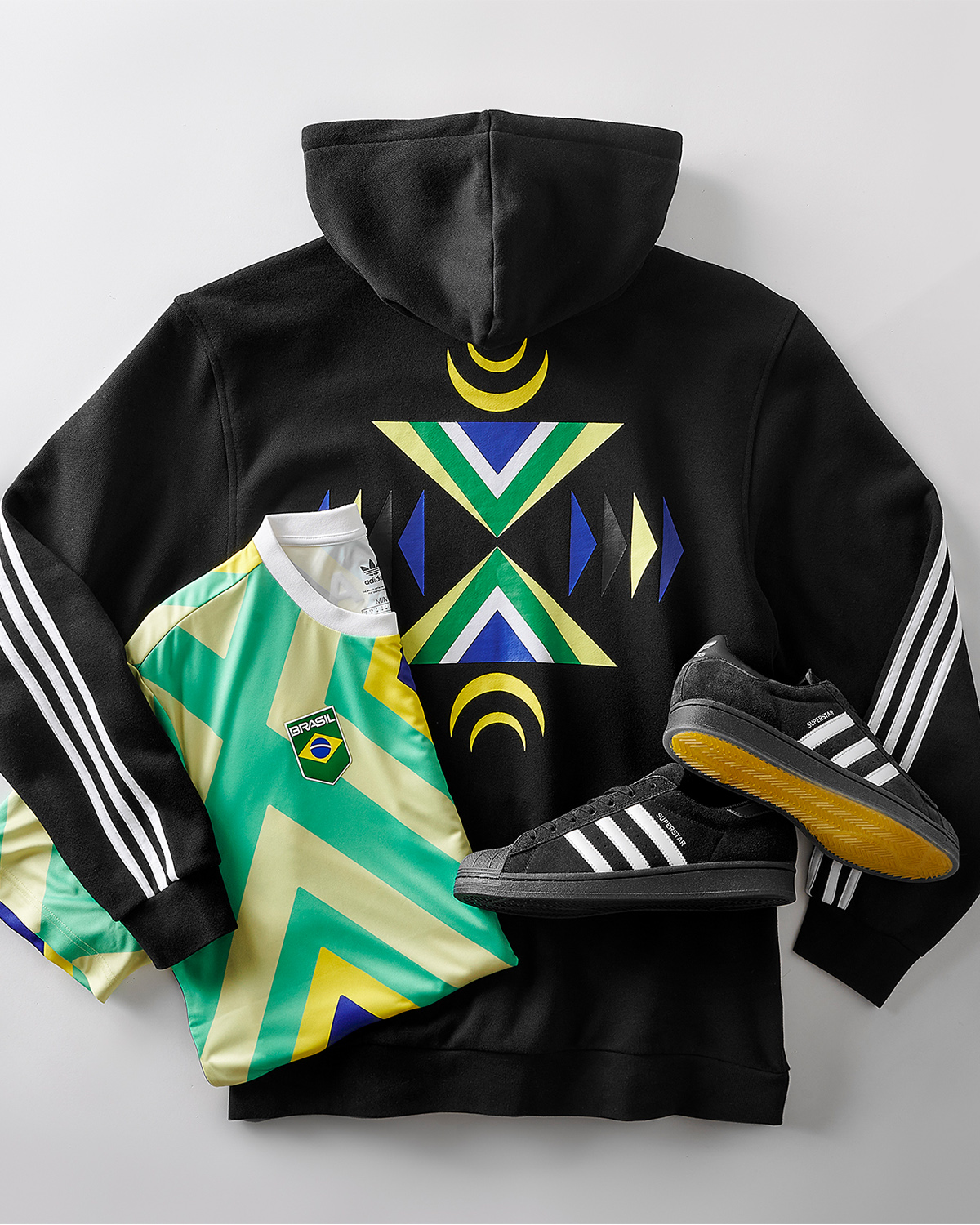 coleção-adidas-skate-olimpiadas-brasil-01 Uniforme dos skatistas brasileiros nas Olimpíadas de Paris 2024 criado pela Adidas e pela artista visual Criola