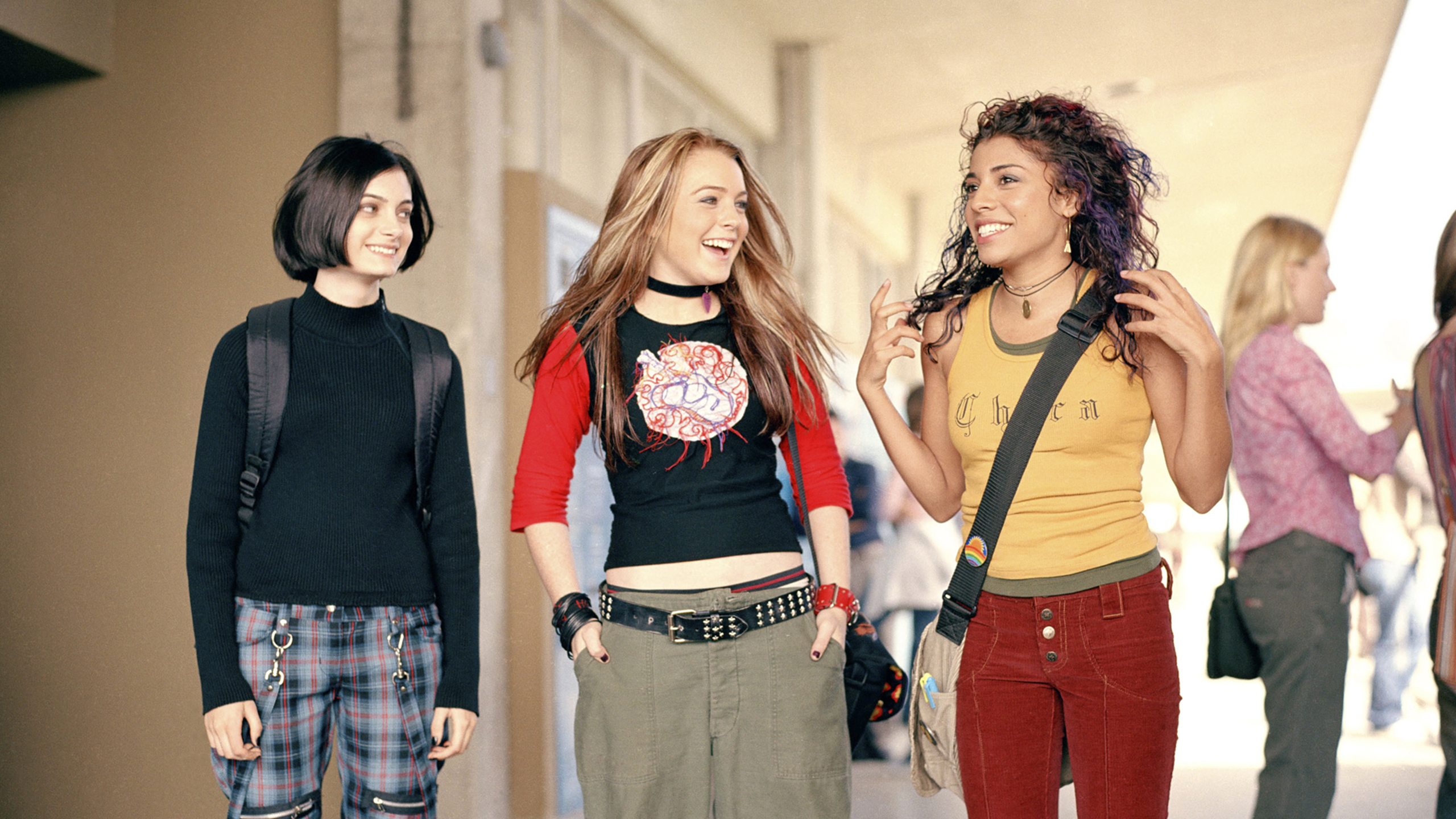 Peg (Haley Hudson), Anna Coleman (Lindsay Lohan) e Maddie (Christina Vidal) em 'Sexta-Feira Muito Louca'