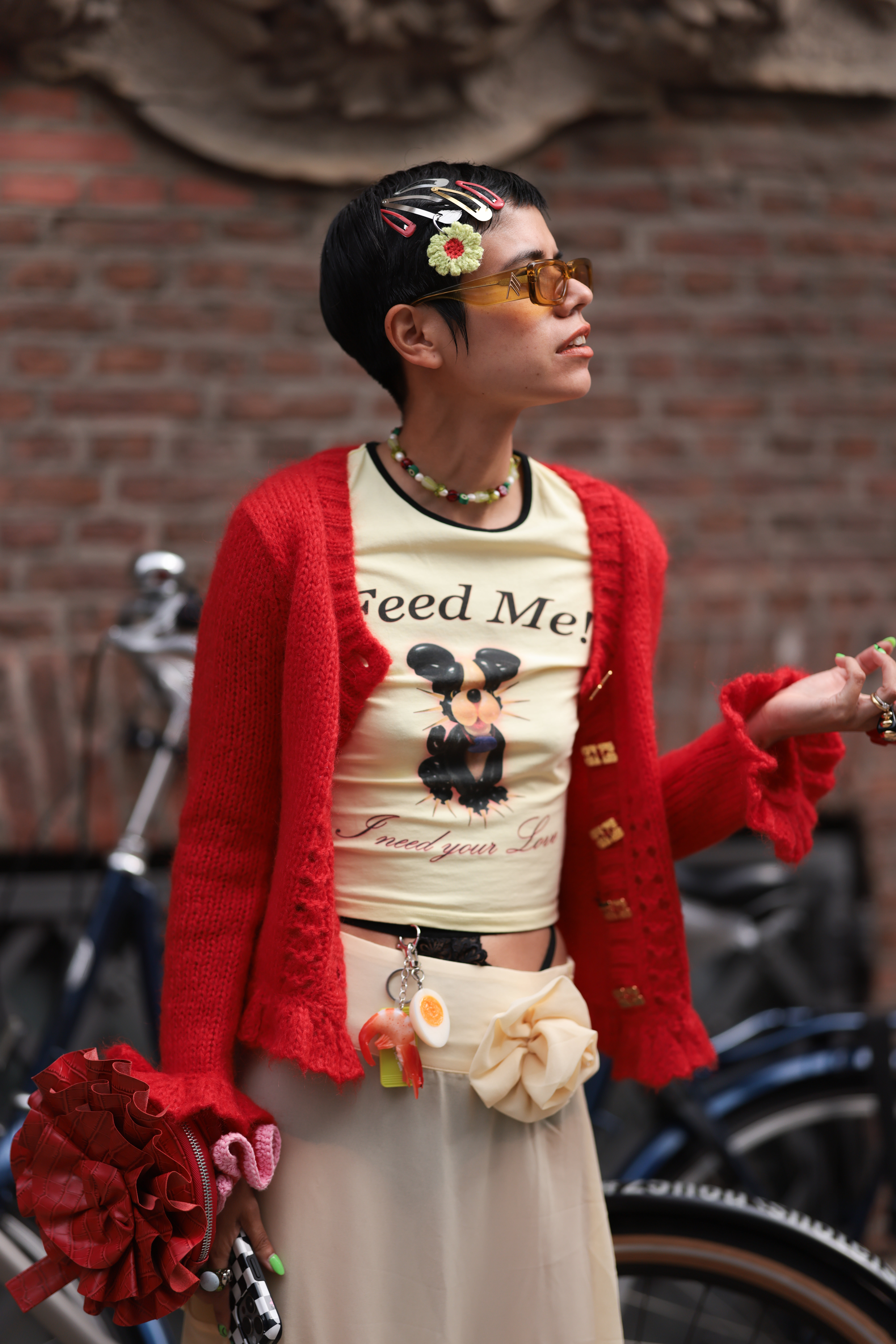 Street Style – Day 3 – Copenhagen Fashion Week SS25 Look do street style da temporada de primavera-verão 2025 da semana de moda de Copenhagen