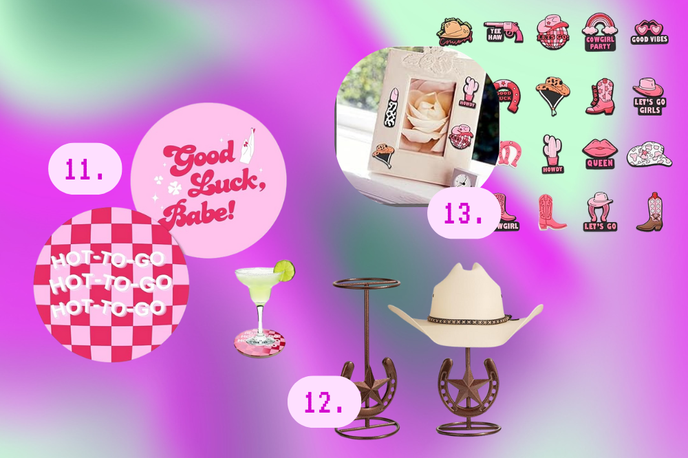 Imagem de itens inspirados na estética de Chappell Roan.