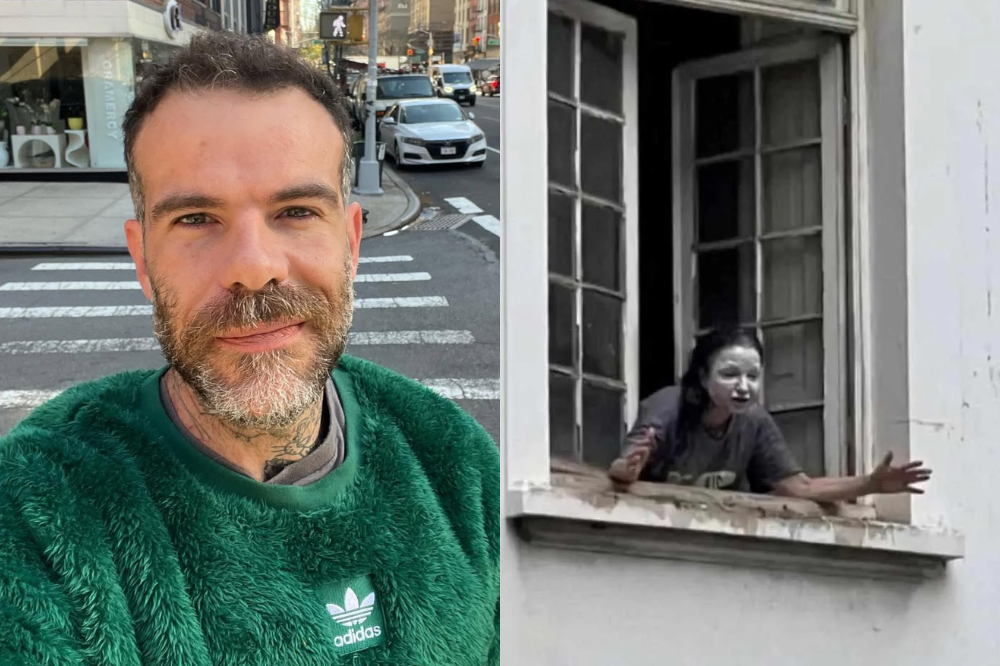 De um lado o jornalista Chico Chico Felitti e do outro Margarida Bonetti, a mulher da casa abandonada